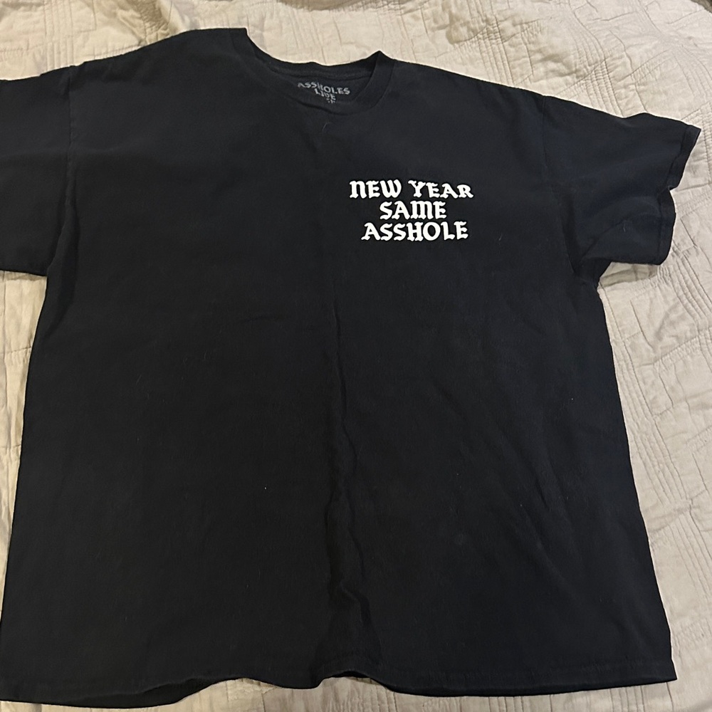 Assholes live forever Black Graphic T-Shirt